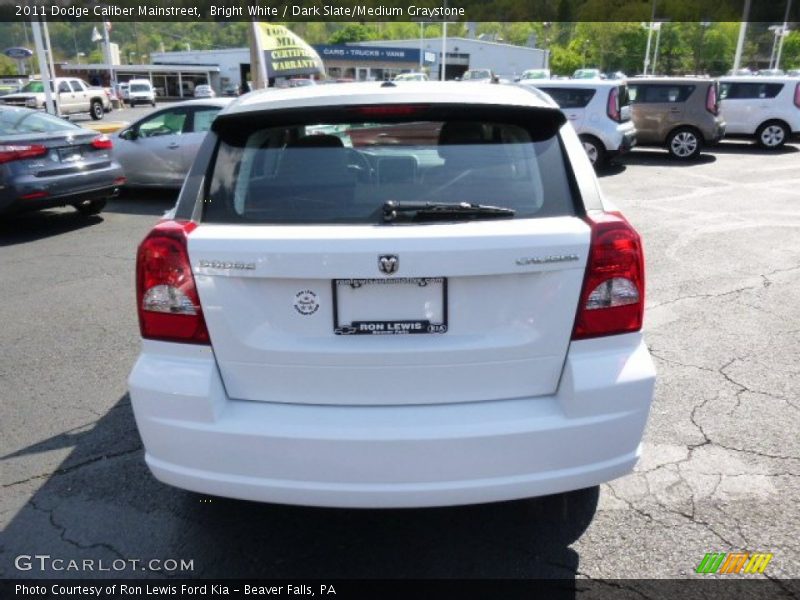 Bright White / Dark Slate/Medium Graystone 2011 Dodge Caliber Mainstreet