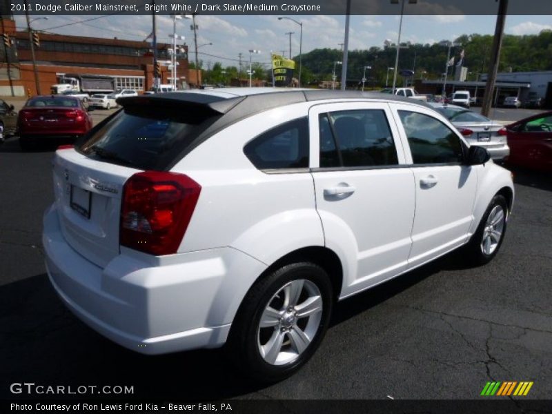 Bright White / Dark Slate/Medium Graystone 2011 Dodge Caliber Mainstreet