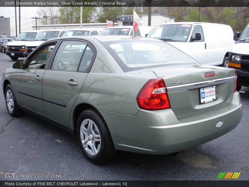 Silver Green Metallic / Neutral Beige 2005 Chevrolet Malibu Sedan