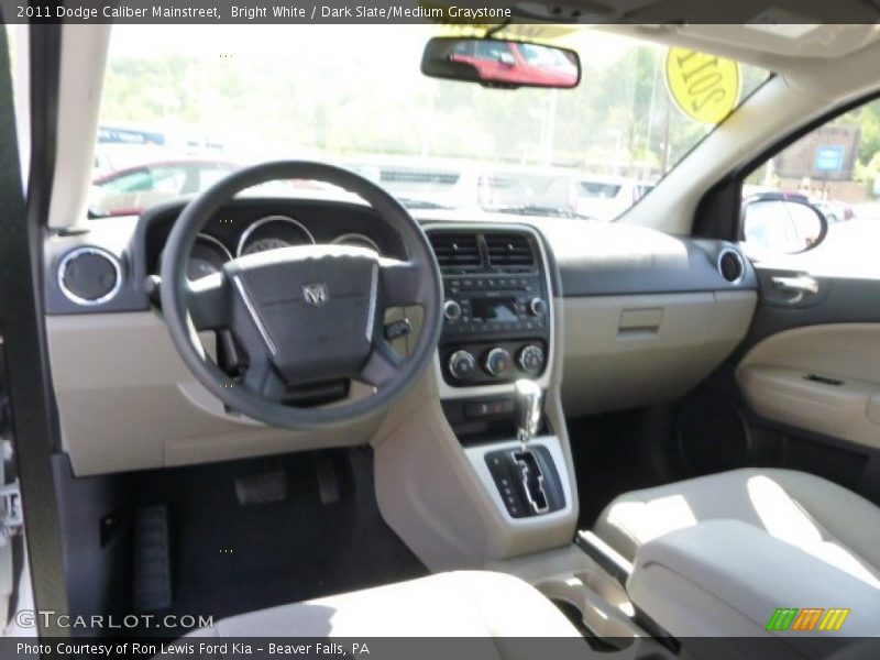 Bright White / Dark Slate/Medium Graystone 2011 Dodge Caliber Mainstreet