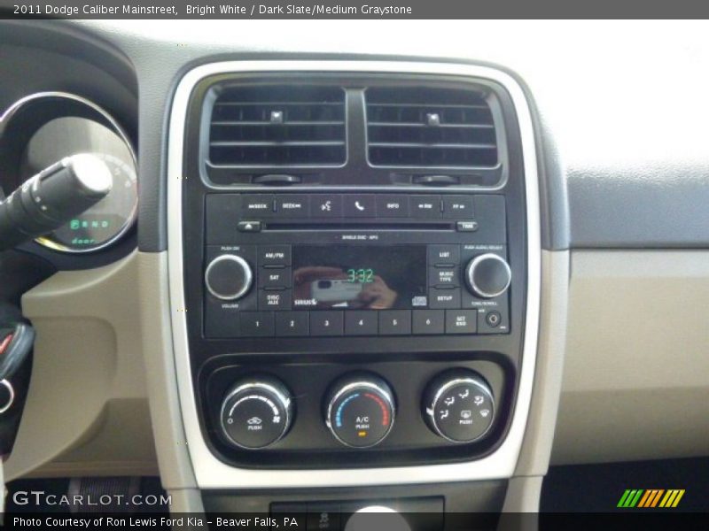 Bright White / Dark Slate/Medium Graystone 2011 Dodge Caliber Mainstreet