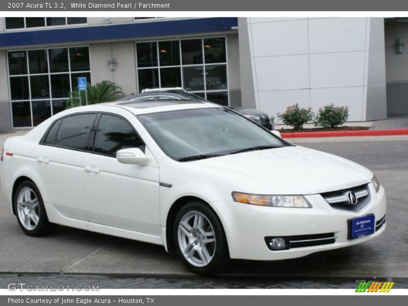 White Diamond Pearl / Parchment 2007 Acura TL 3.2