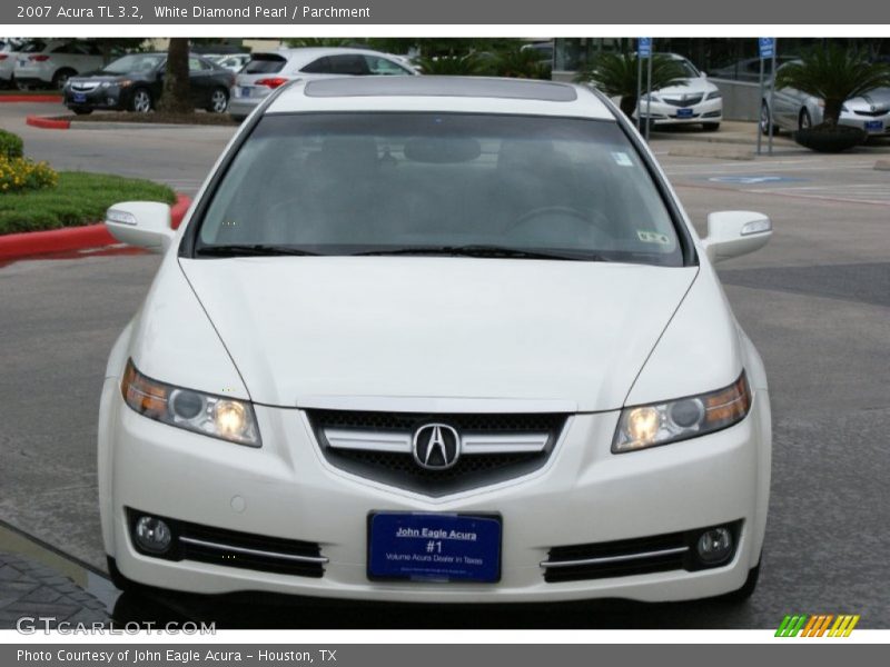 White Diamond Pearl / Parchment 2007 Acura TL 3.2