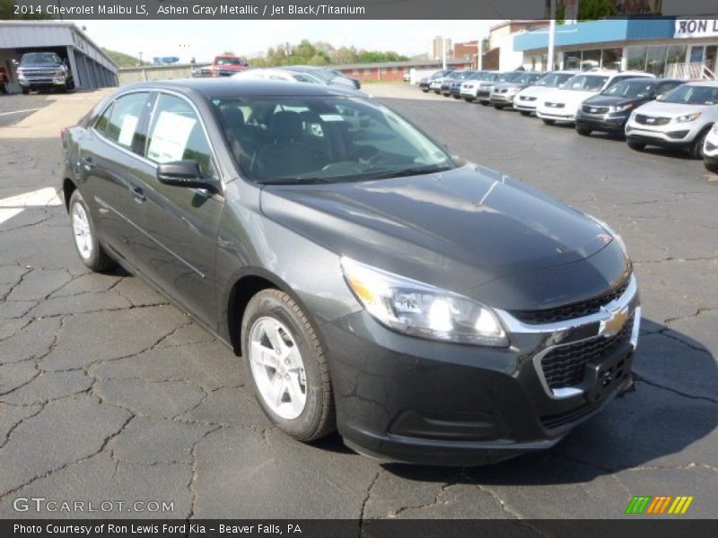 Ashen Gray Metallic / Jet Black/Titanium 2014 Chevrolet Malibu LS