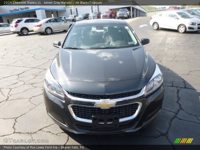 Ashen Gray Metallic / Jet Black/Titanium 2014 Chevrolet Malibu LS