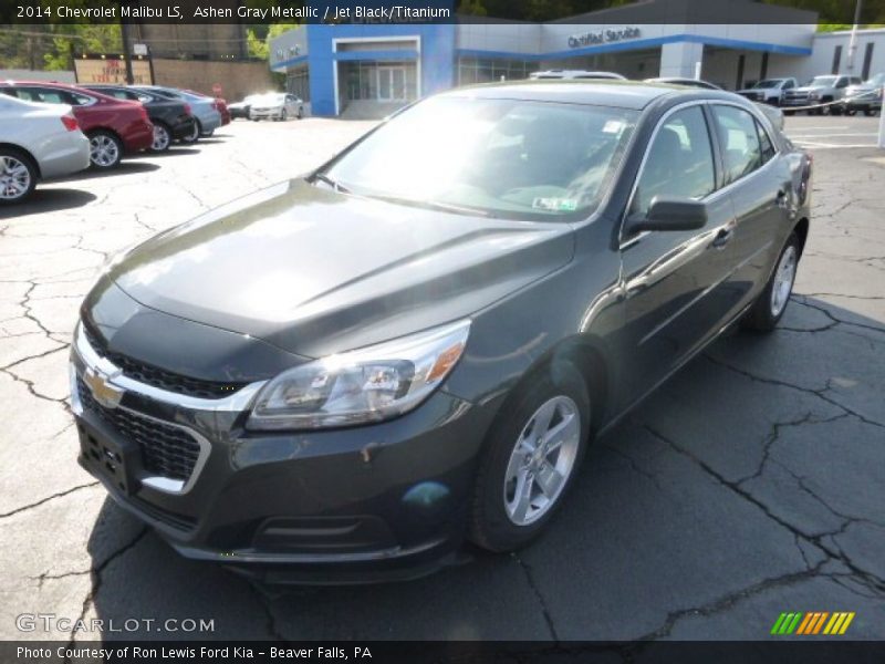 Ashen Gray Metallic / Jet Black/Titanium 2014 Chevrolet Malibu LS