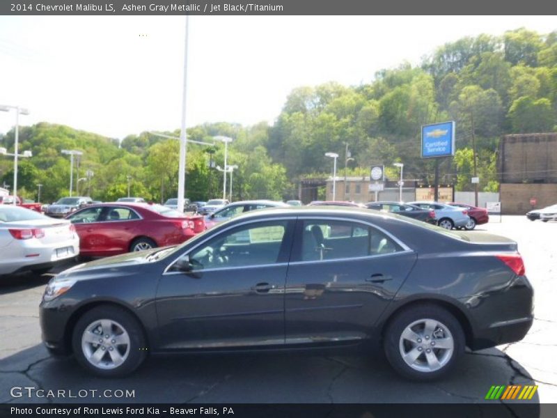 Ashen Gray Metallic / Jet Black/Titanium 2014 Chevrolet Malibu LS