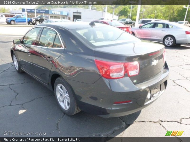 Ashen Gray Metallic / Jet Black/Titanium 2014 Chevrolet Malibu LS