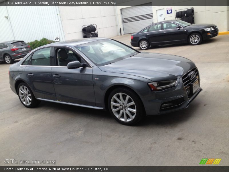Monsoon Grey Metallic / Titanium Grey 2014 Audi A4 2.0T Sedan