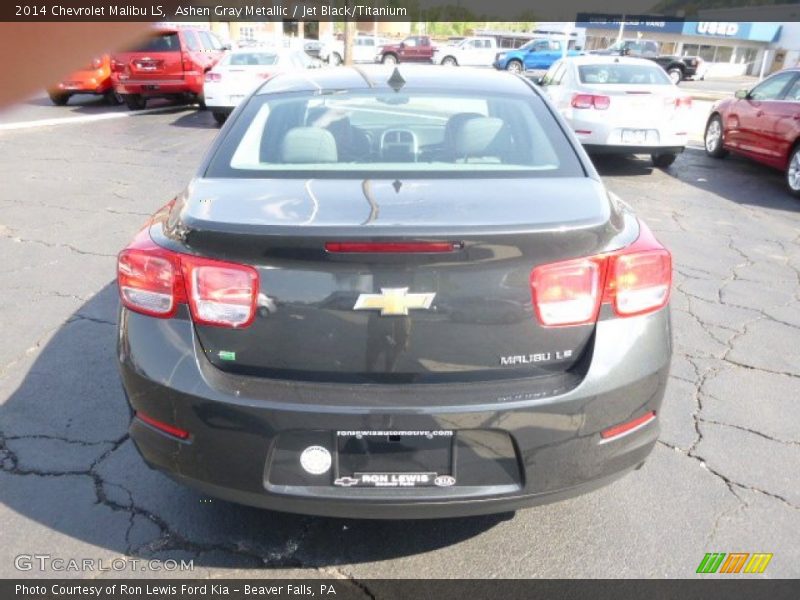 Ashen Gray Metallic / Jet Black/Titanium 2014 Chevrolet Malibu LS