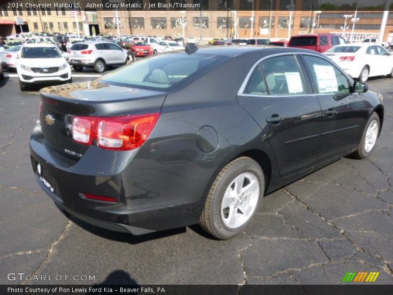 Ashen Gray Metallic / Jet Black/Titanium 2014 Chevrolet Malibu LS