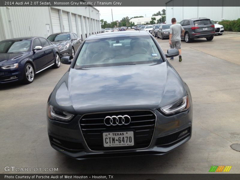 Monsoon Grey Metallic / Titanium Grey 2014 Audi A4 2.0T Sedan