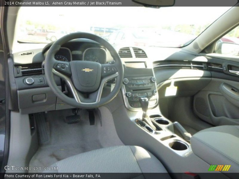 Ashen Gray Metallic / Jet Black/Titanium 2014 Chevrolet Malibu LS