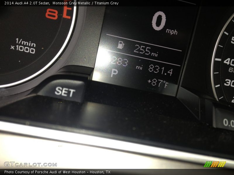 Monsoon Grey Metallic / Titanium Grey 2014 Audi A4 2.0T Sedan