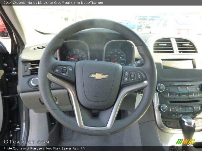 Ashen Gray Metallic / Jet Black/Titanium 2014 Chevrolet Malibu LS