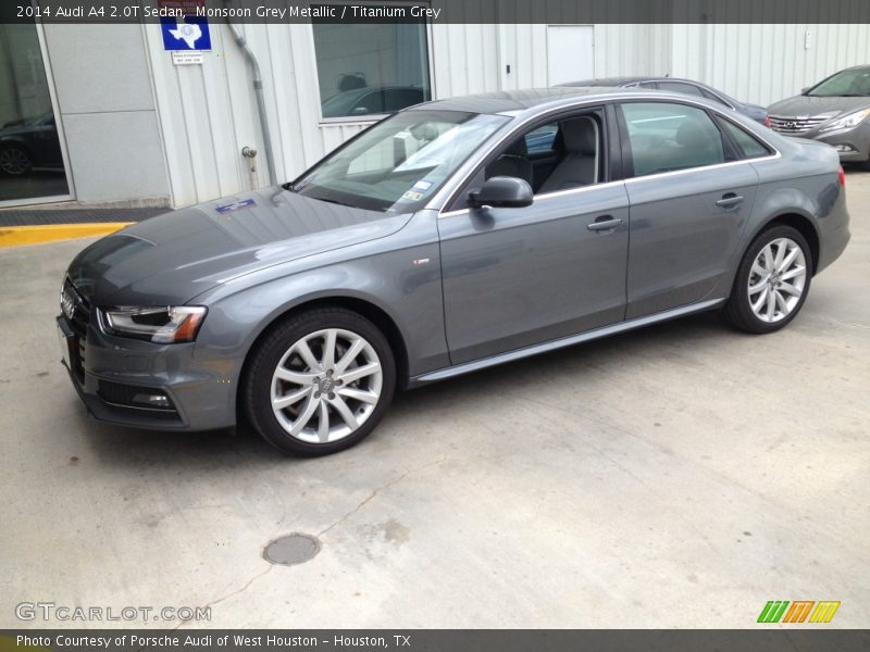 Monsoon Grey Metallic / Titanium Grey 2014 Audi A4 2.0T Sedan
