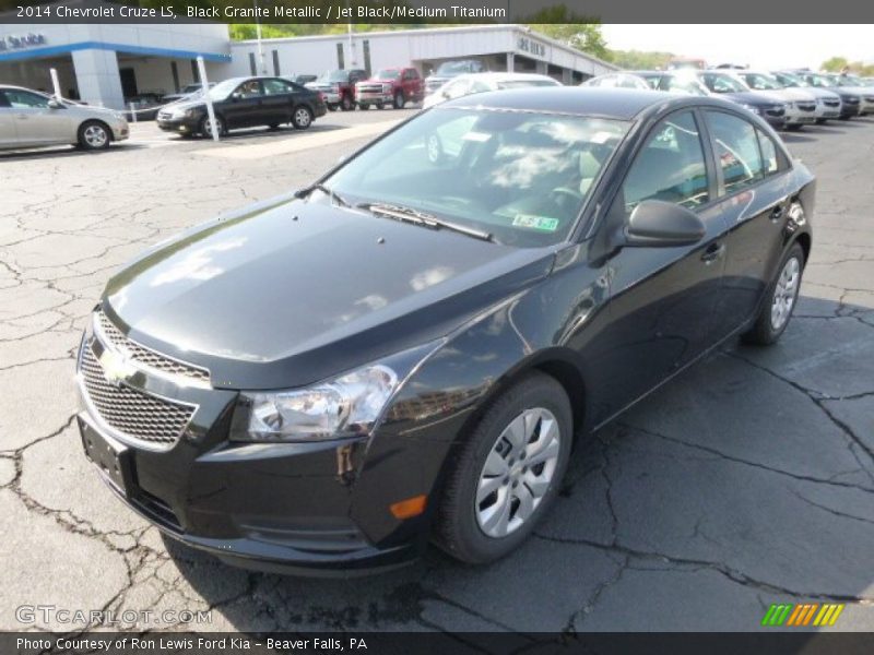 Black Granite Metallic / Jet Black/Medium Titanium 2014 Chevrolet Cruze LS