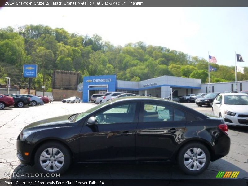 Black Granite Metallic / Jet Black/Medium Titanium 2014 Chevrolet Cruze LS