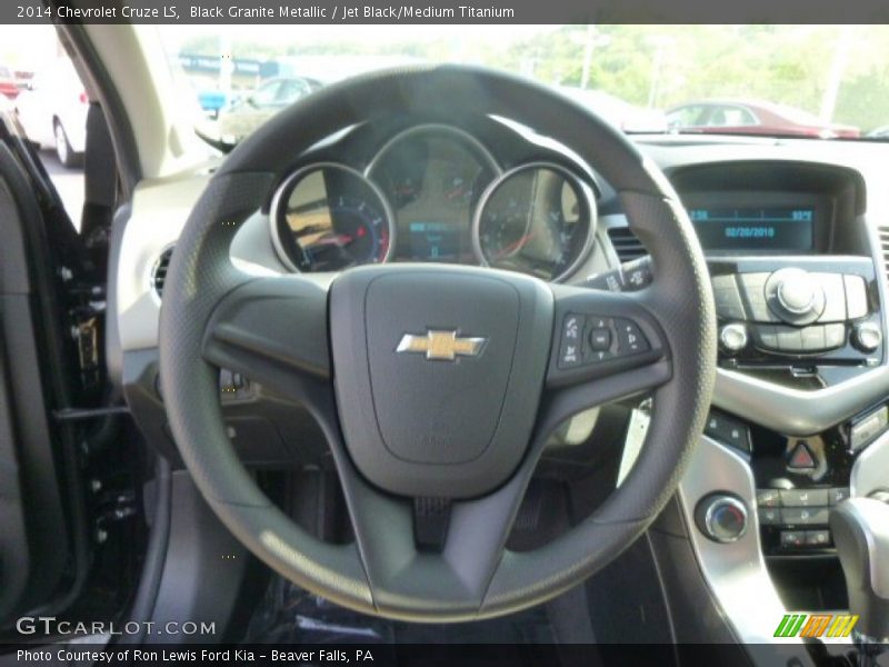 Black Granite Metallic / Jet Black/Medium Titanium 2014 Chevrolet Cruze LS