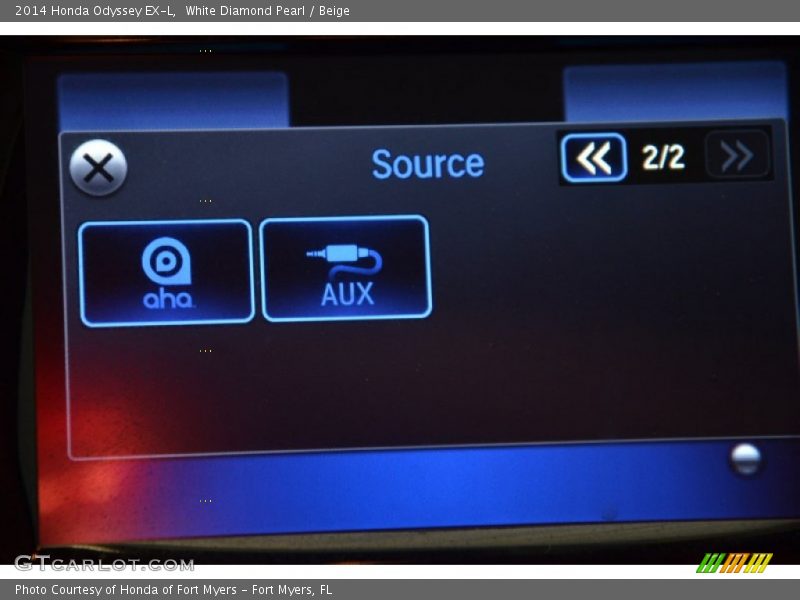 White Diamond Pearl / Beige 2014 Honda Odyssey EX-L