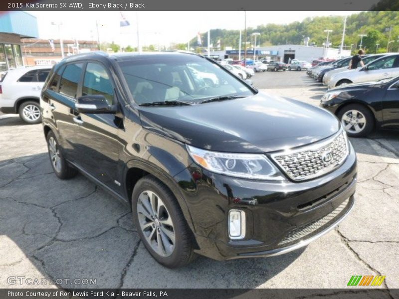 Ebony Black / Black 2015 Kia Sorento SX AWD