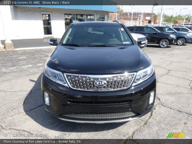 Ebony Black / Black 2015 Kia Sorento SX AWD
