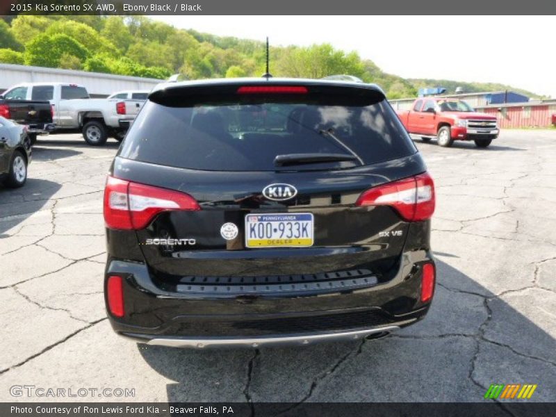 Ebony Black / Black 2015 Kia Sorento SX AWD