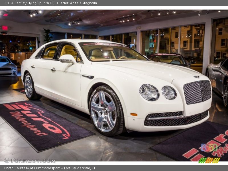 Glacier White / Magnolia 2014 Bentley Flying Spur W12
