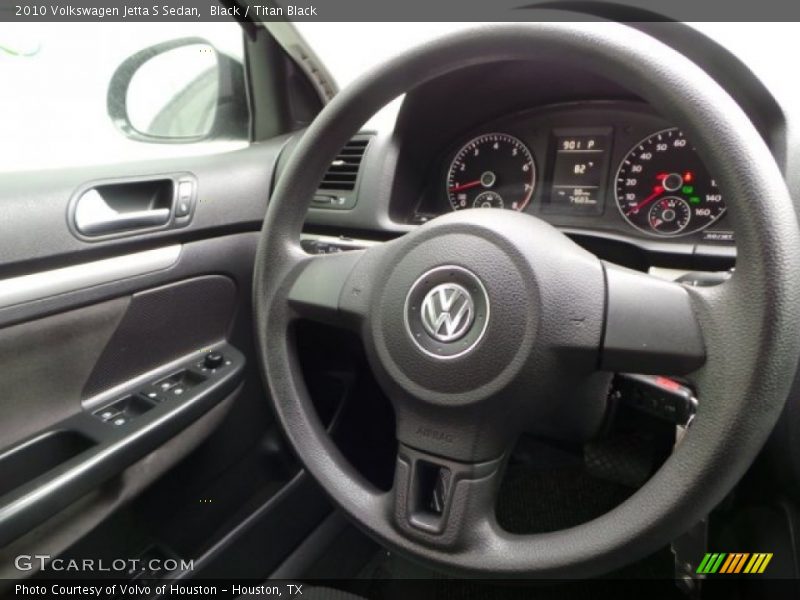 Black / Titan Black 2010 Volkswagen Jetta S Sedan