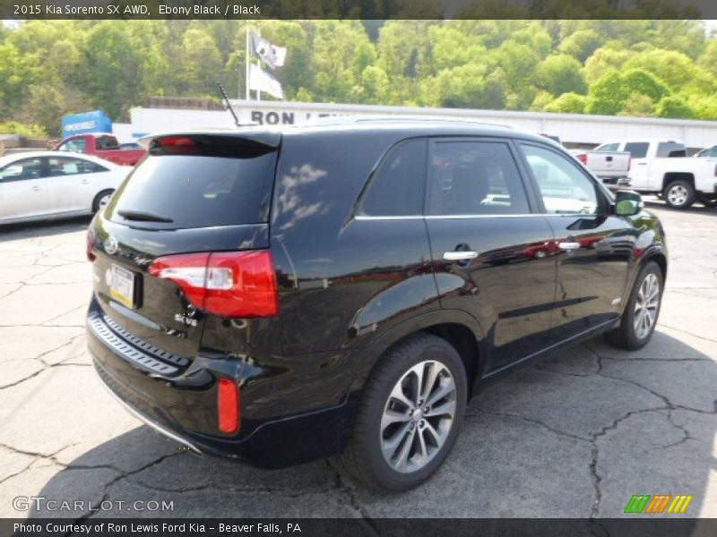 Ebony Black / Black 2015 Kia Sorento SX AWD