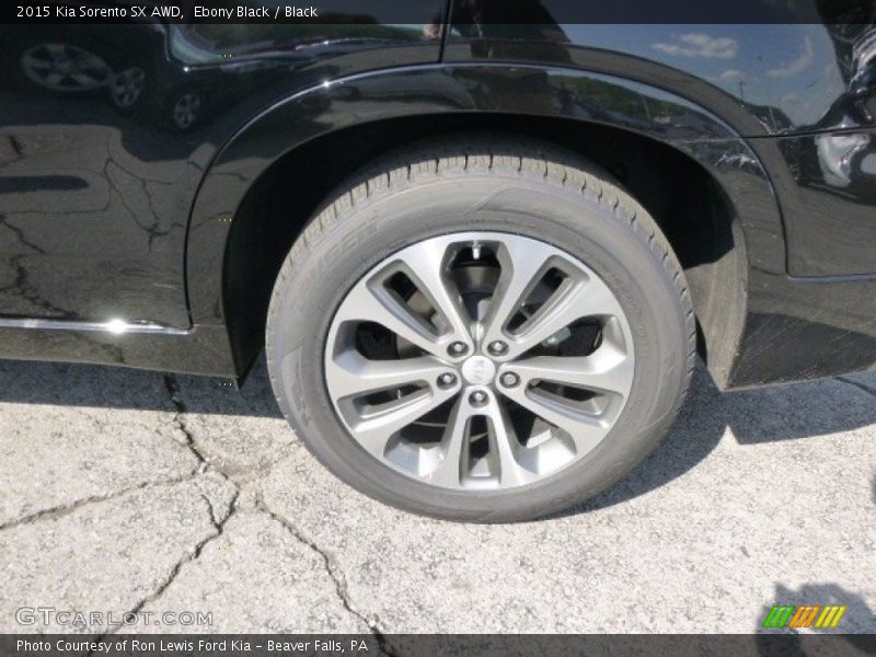 Ebony Black / Black 2015 Kia Sorento SX AWD