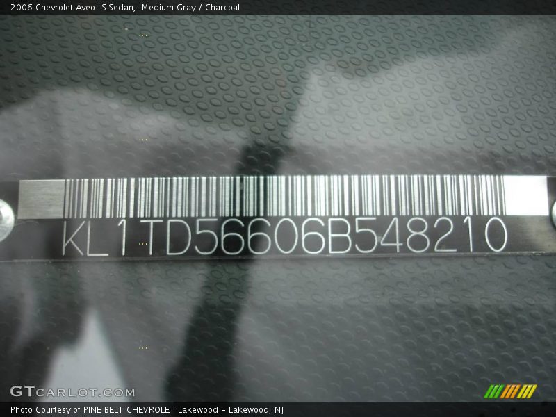 Medium Gray / Charcoal 2006 Chevrolet Aveo LS Sedan
