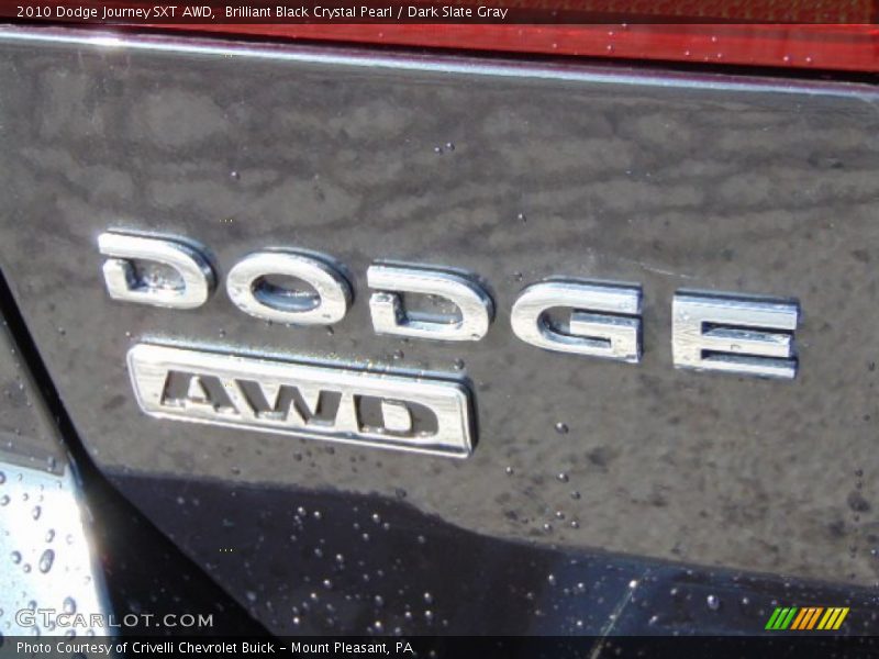 Brilliant Black Crystal Pearl / Dark Slate Gray 2010 Dodge Journey SXT AWD