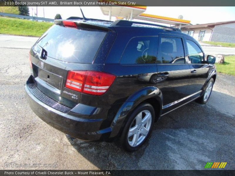 Brilliant Black Crystal Pearl / Dark Slate Gray 2010 Dodge Journey SXT AWD