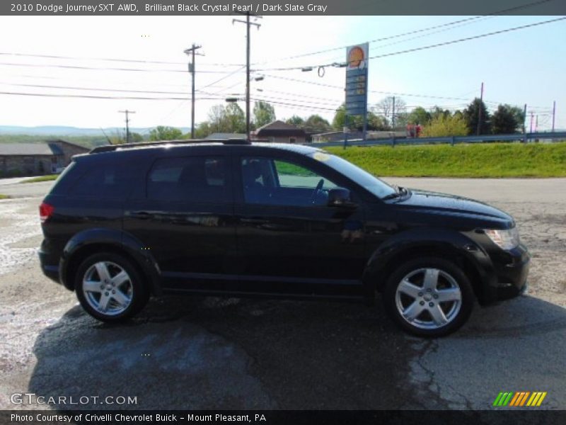 Brilliant Black Crystal Pearl / Dark Slate Gray 2010 Dodge Journey SXT AWD