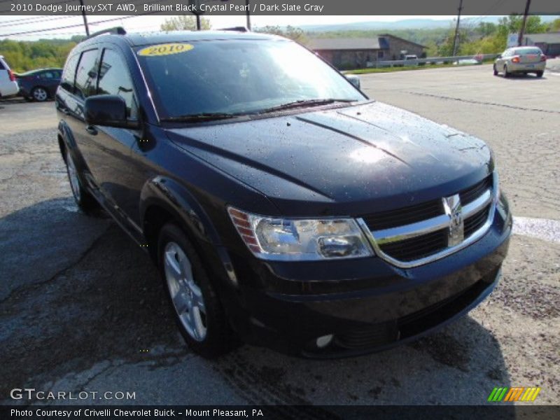 Brilliant Black Crystal Pearl / Dark Slate Gray 2010 Dodge Journey SXT AWD
