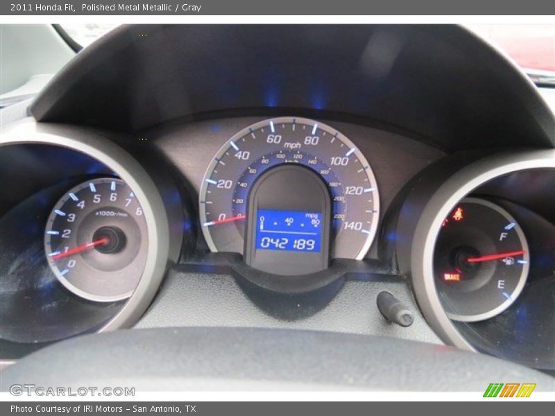 Polished Metal Metallic / Gray 2011 Honda Fit