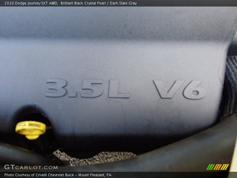Brilliant Black Crystal Pearl / Dark Slate Gray 2010 Dodge Journey SXT AWD