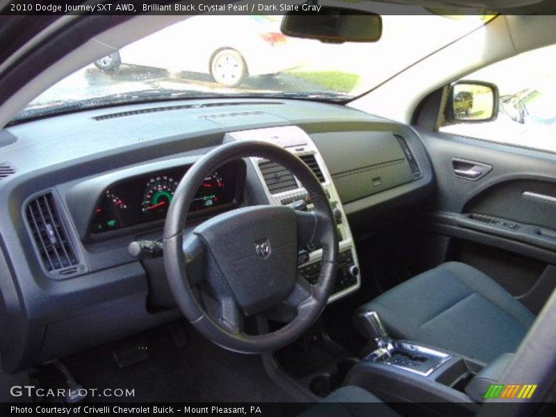 Brilliant Black Crystal Pearl / Dark Slate Gray 2010 Dodge Journey SXT AWD