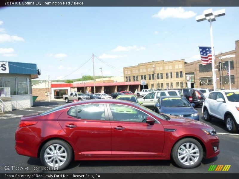 Remington Red / Beige 2014 Kia Optima EX