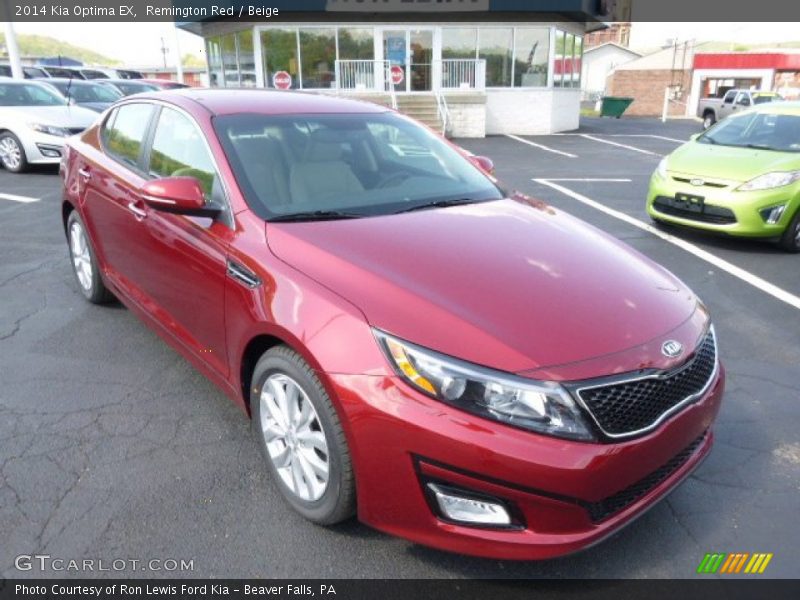 Remington Red / Beige 2014 Kia Optima EX