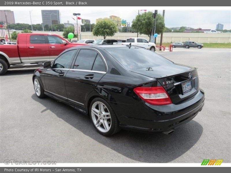 Black / Black 2009 Mercedes-Benz C 350 Sport