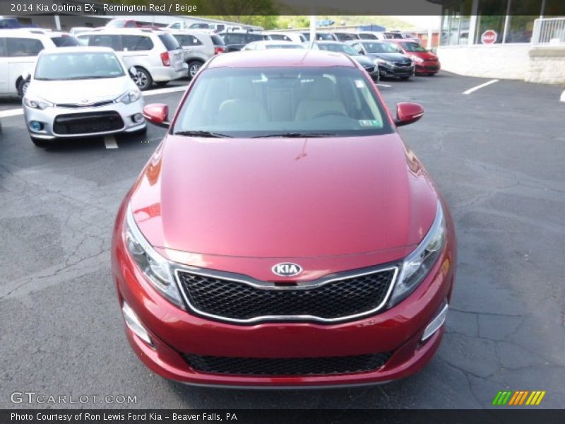 Remington Red / Beige 2014 Kia Optima EX