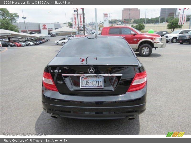 Black / Black 2009 Mercedes-Benz C 350 Sport