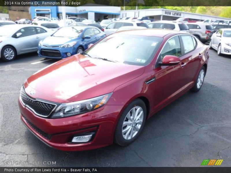 Remington Red / Beige 2014 Kia Optima EX