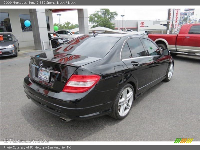 Black / Black 2009 Mercedes-Benz C 350 Sport