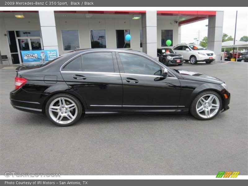 Black / Black 2009 Mercedes-Benz C 350 Sport