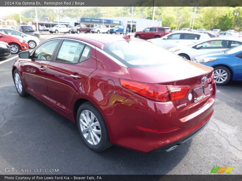 Remington Red / Beige 2014 Kia Optima EX