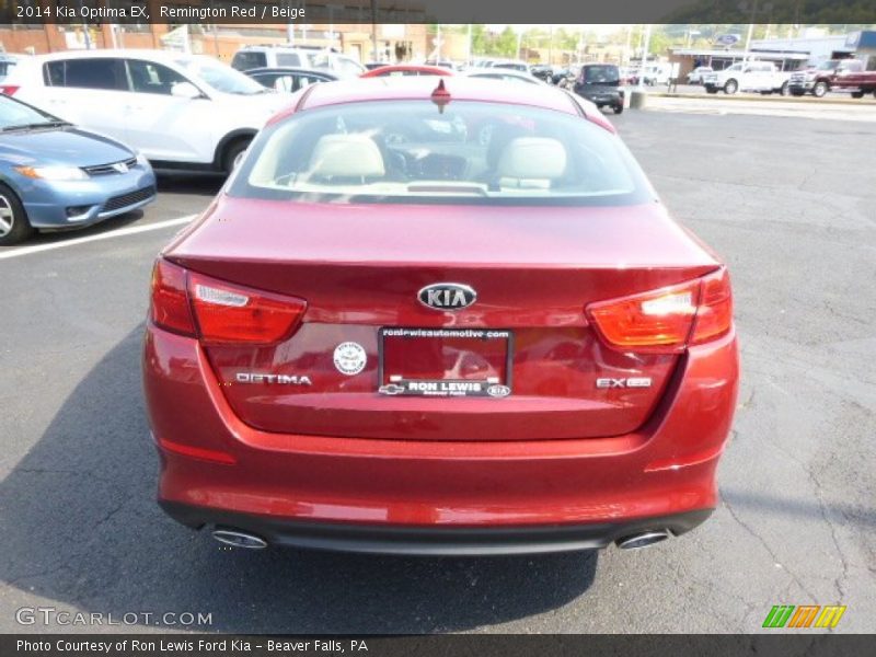 Remington Red / Beige 2014 Kia Optima EX