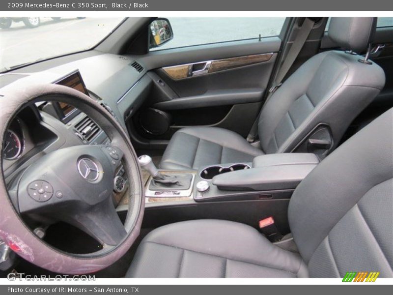 Black / Black 2009 Mercedes-Benz C 350 Sport